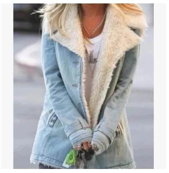 Women Winter Warm Coat – Elegant Slim Lapel Outerwear - ZA-Zola