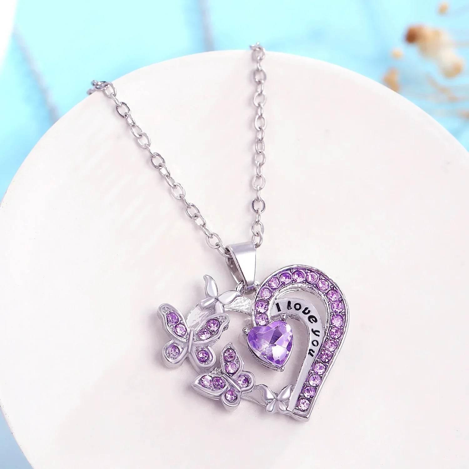 Shop Butterfly Heart Necklace – Perfect Gift Today! - ZA-Zola