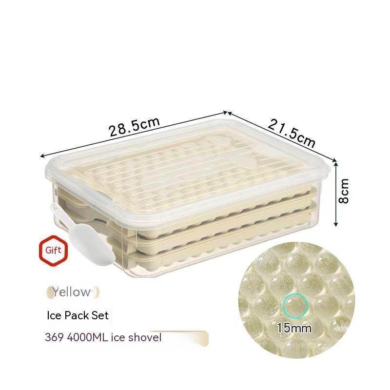 Ice Cube Mold with Lid – Sky Blue, Apricot, Modern Style - ZA-Zola