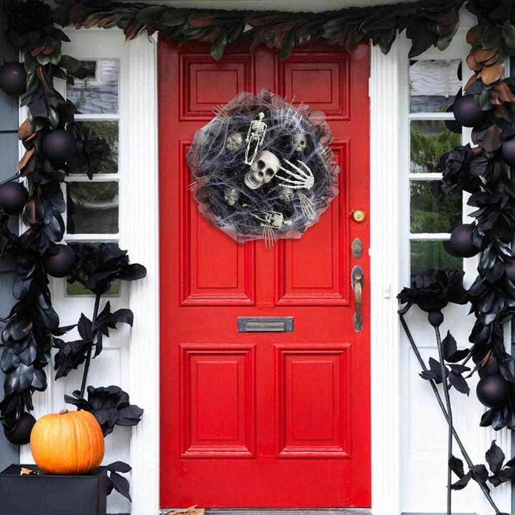 ZA-Zola Black Skull Mesh Garland Halloween Decor - ZA-Zola