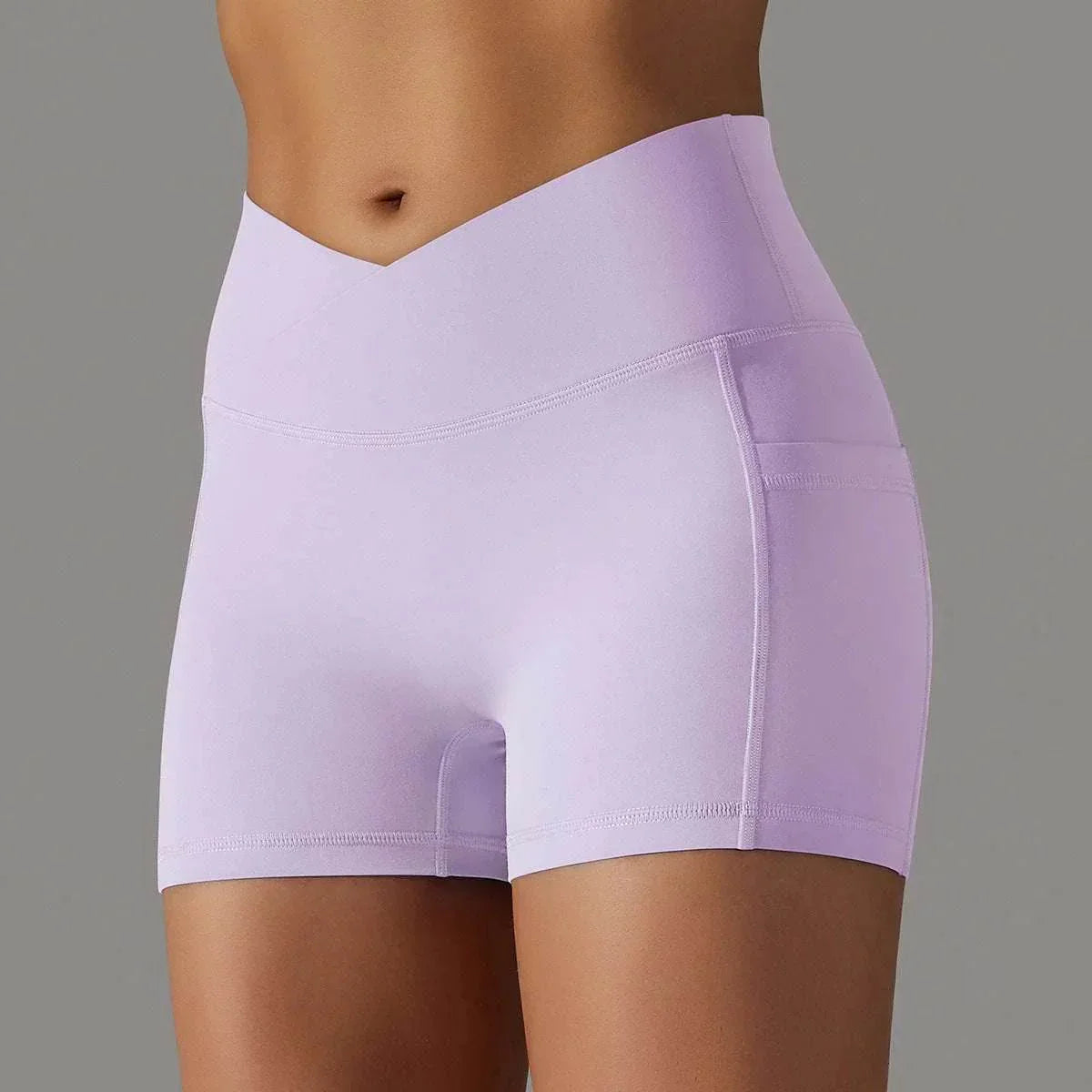 Yoga Shorts with Phone Pocket – Women's Sportswear - ZA-Zola
