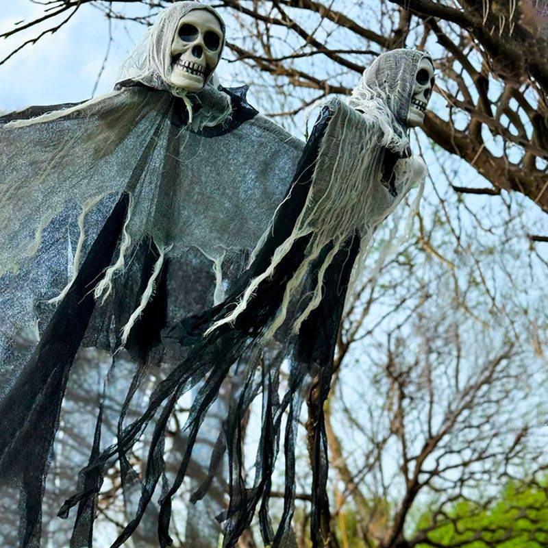 ZA-Zola Halloween Hanging Ghost Skull Skeleton - ZA-Zola