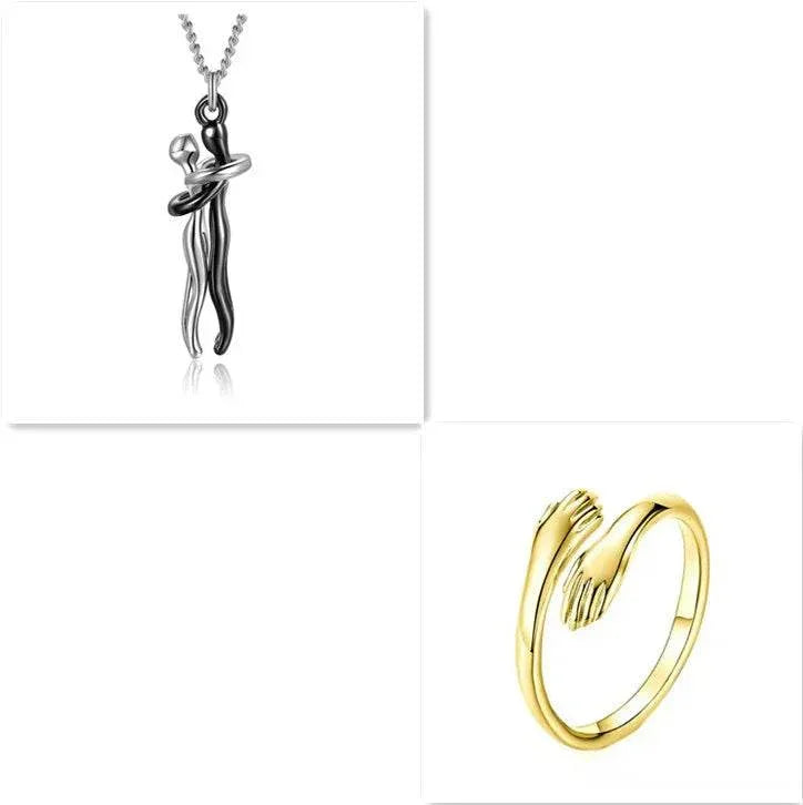 Love Necklace – Hug Clavicle Chain for Couples - ZA-Zola