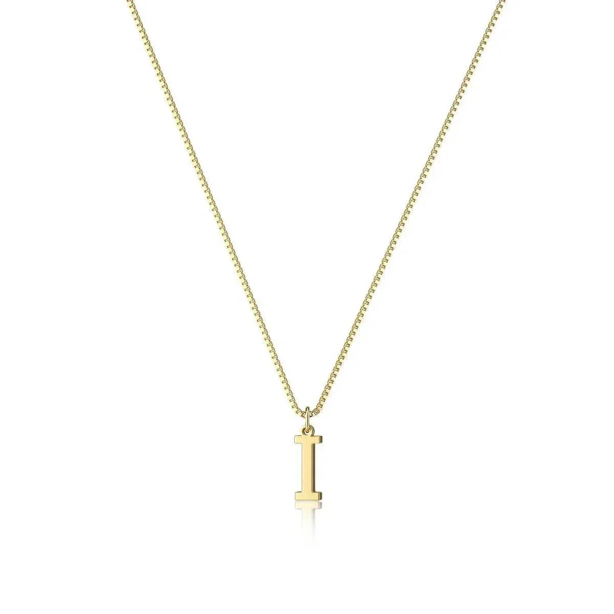 Gold Letter Pendant Necklace – Personalized Charm - ZA-Zola
