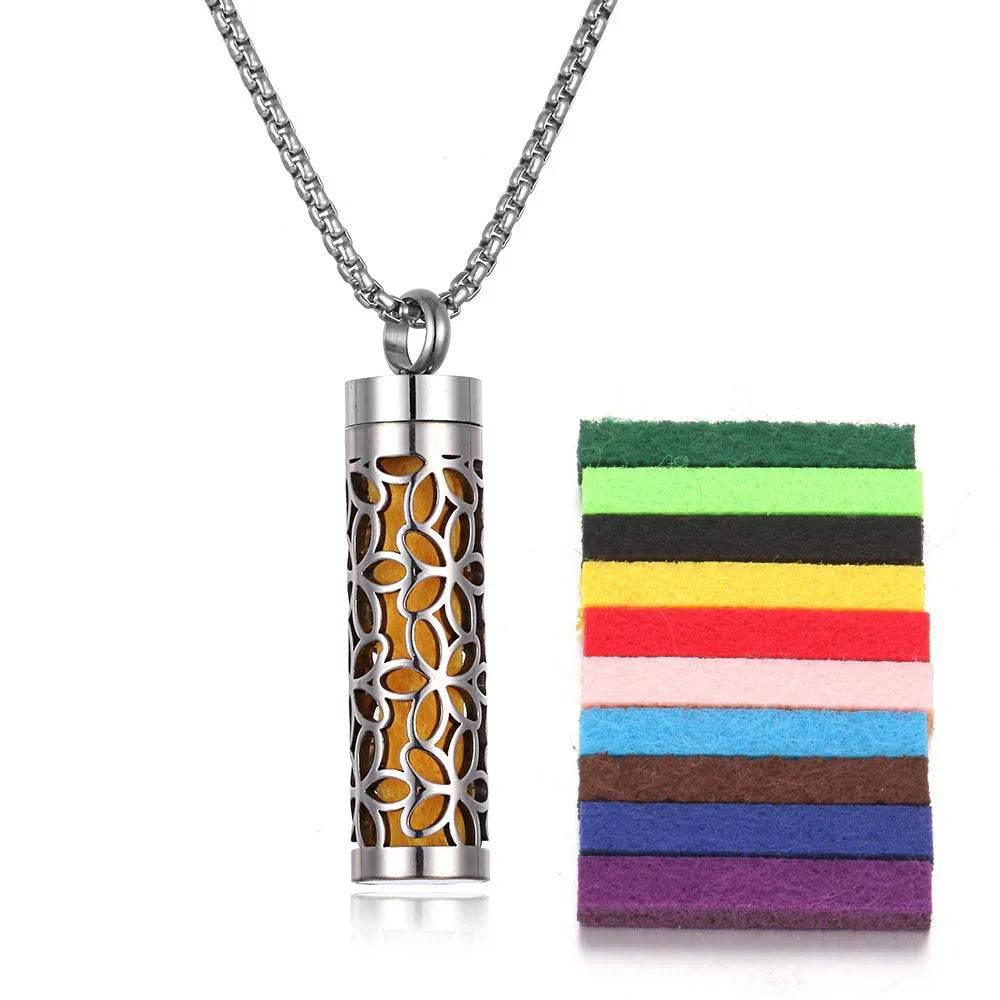 Titanium Aromatherapy Pendant Necklace - ZA-Zola