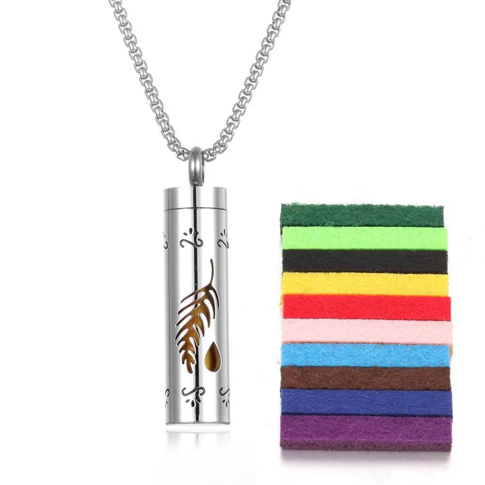 Titanium Aromatherapy Pendant Necklace - ZA-Zola