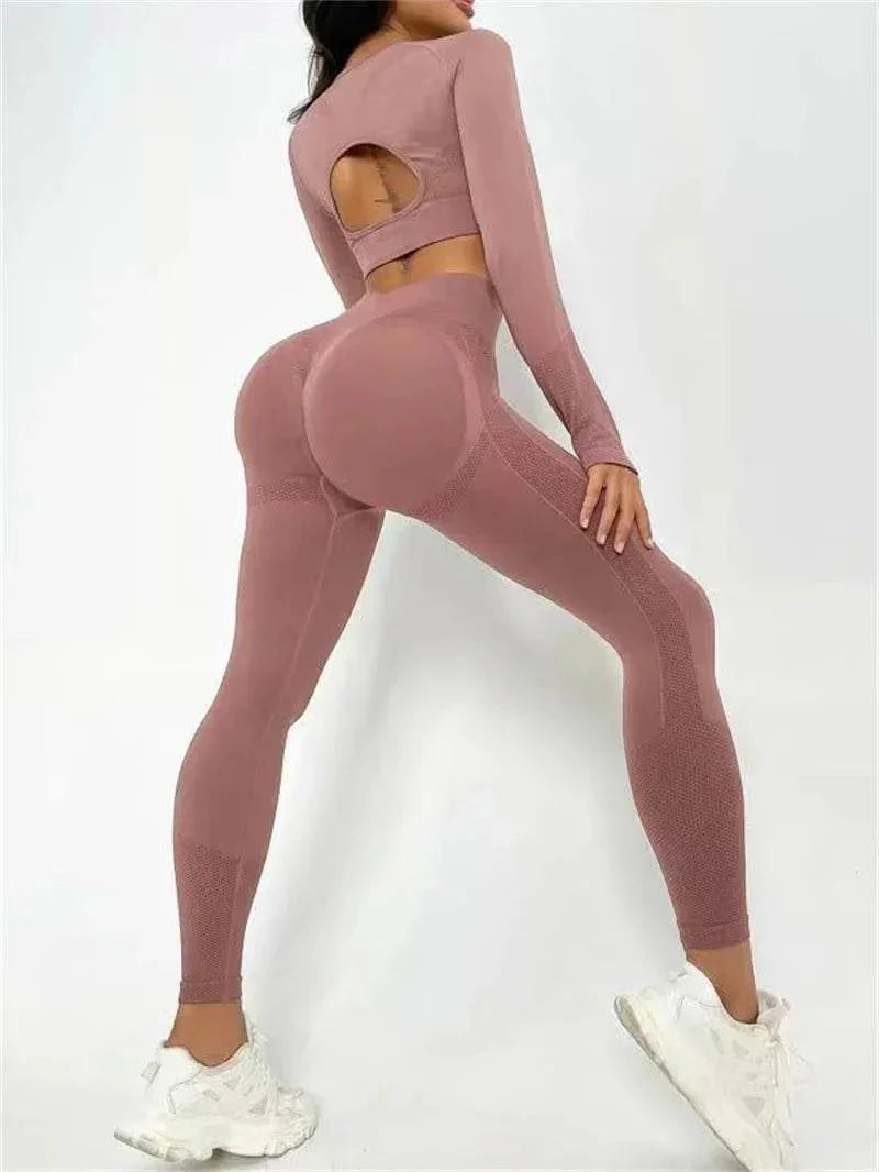 2PCS Sports Suit – Seamless, Stylish & Comfortable! - ZA-Zola