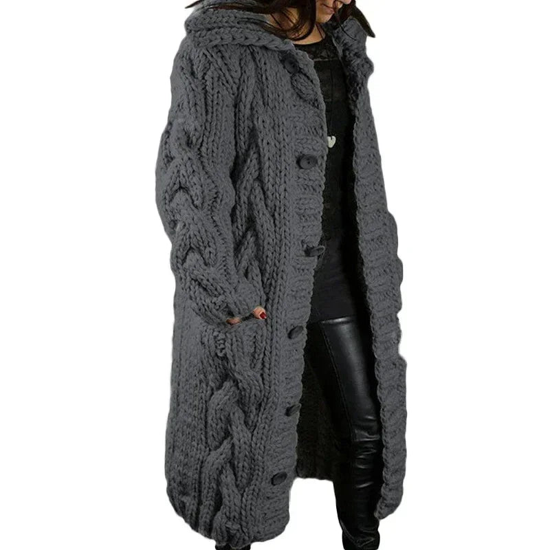 Plus Size Women Cardigan | Long Sweater Coat - ZA-Zola