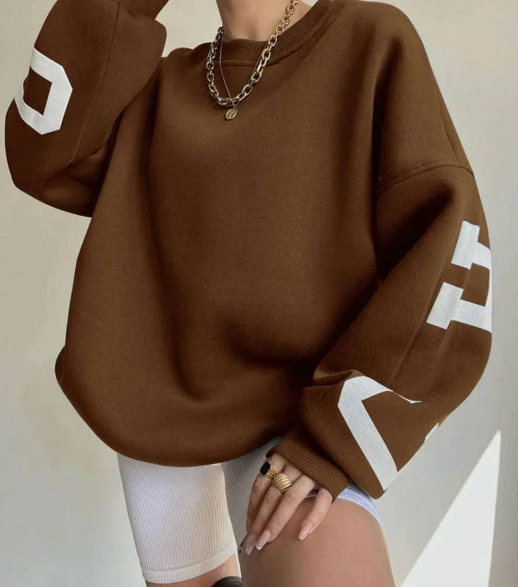 Buy Women's Casual Print Sweater – Stay Cozy & Stylish! - ZA-Zola