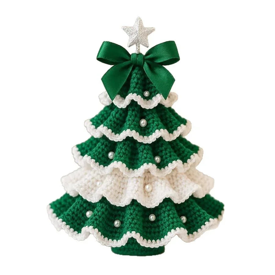 Crochet Christmas Tree Decoration DIY Kit | Holiday Craft Material - ZA-Zola