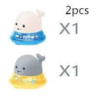 Electric Whale Bath Toy with Light & Water Spray - ZA-Zola