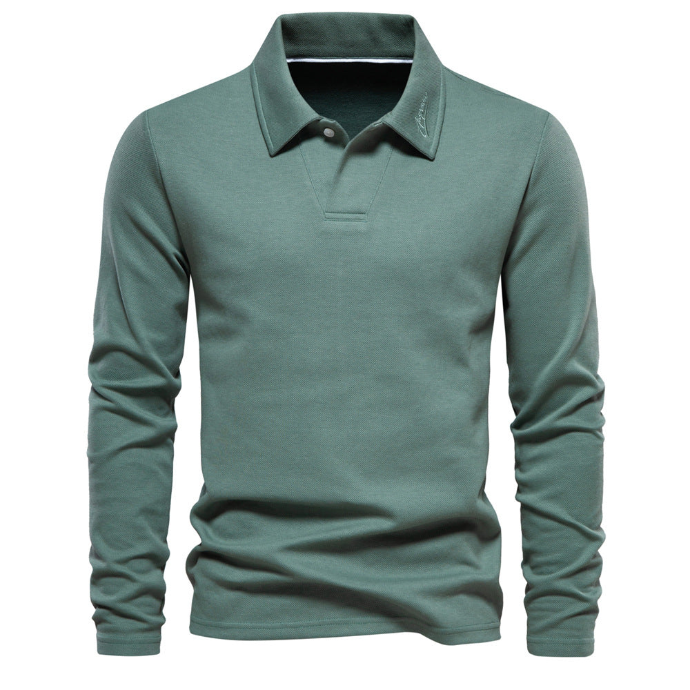 Men’s Long Sleeve Polo Shirt Casual | ZA-Zola
