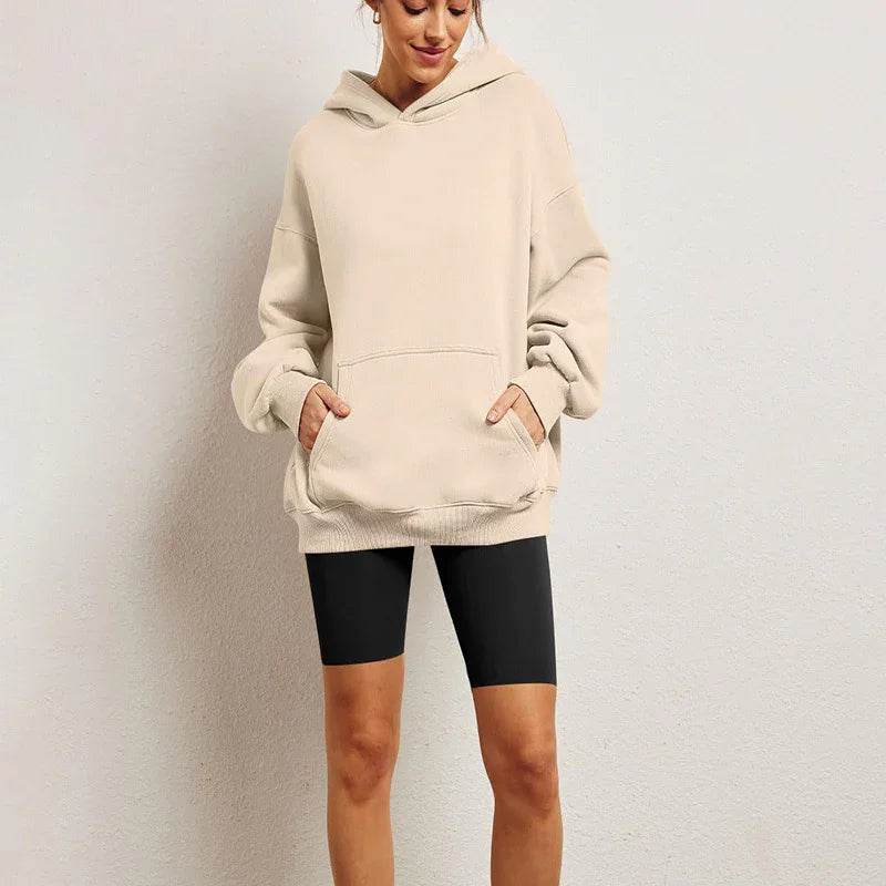 Women's Oversized Fleece Hoodie – Stay Cozy! - ZA-Zola