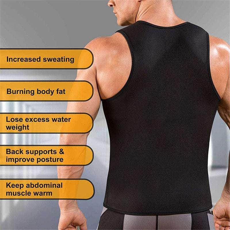 Men’s Sweat Vest Shapewear – Heat Trapping Body Shaper - ZA-Zola