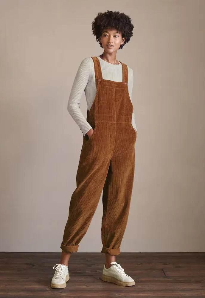 Corduroy Bib Overalls for Women – Casual & Comfy - ZA-Zola