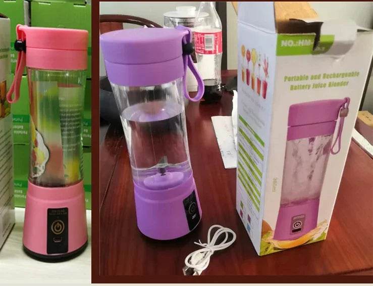 Portable USB Rechargeable Blender – 6 Blade Power - ZA-Zola