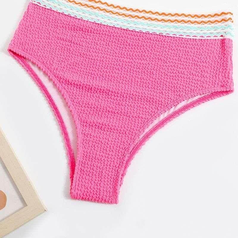 High Waist Split Bikini - Solid Colors, Stylish & Comfortable - ZA-Zola