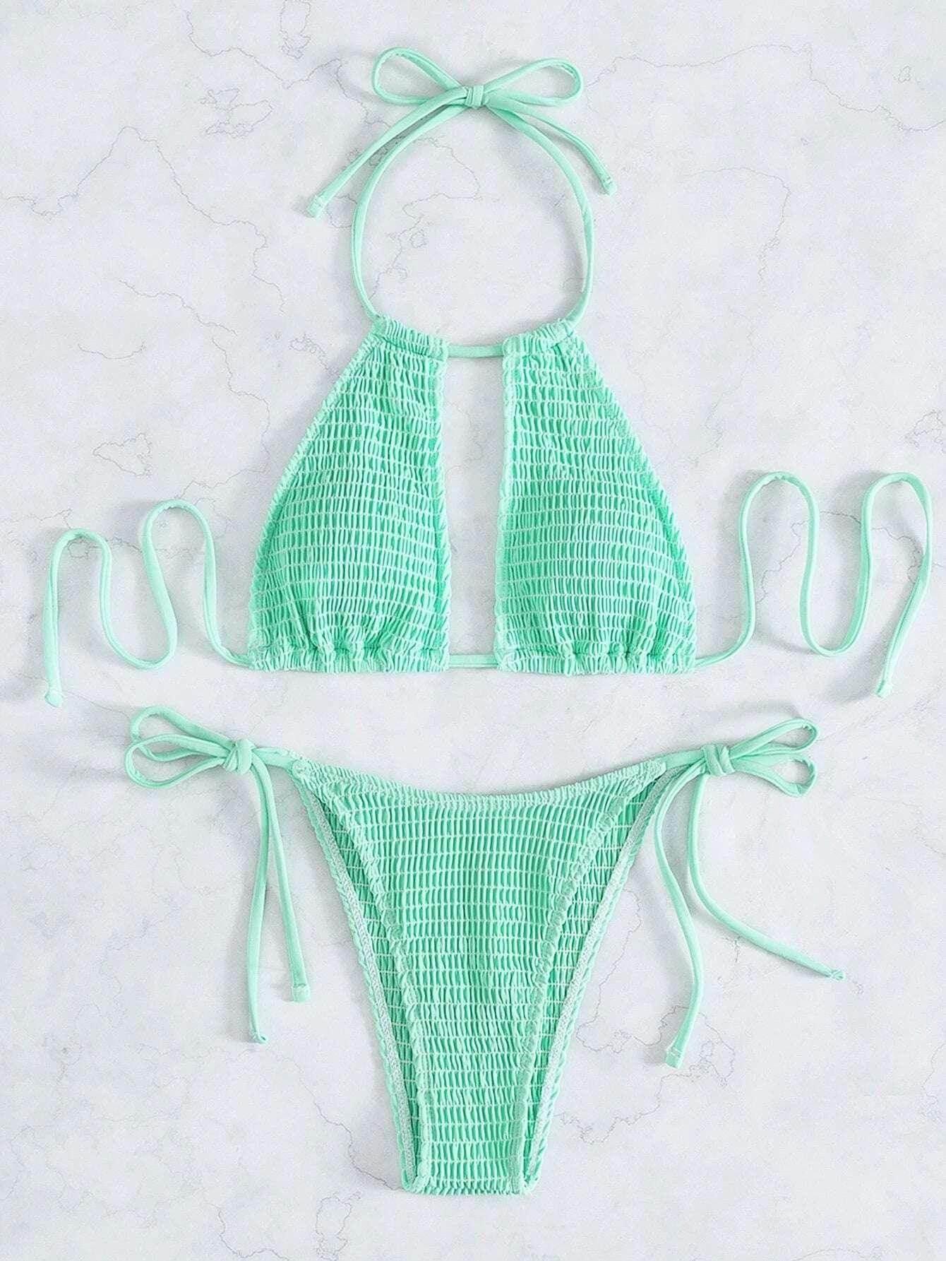Women’s Two-Piece Split Bikini Set - ZA-Zola