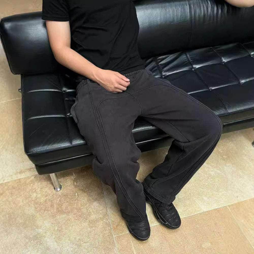 Stretch Rope Sweatpants - Casual Cropped Trousers - ZA-Zola