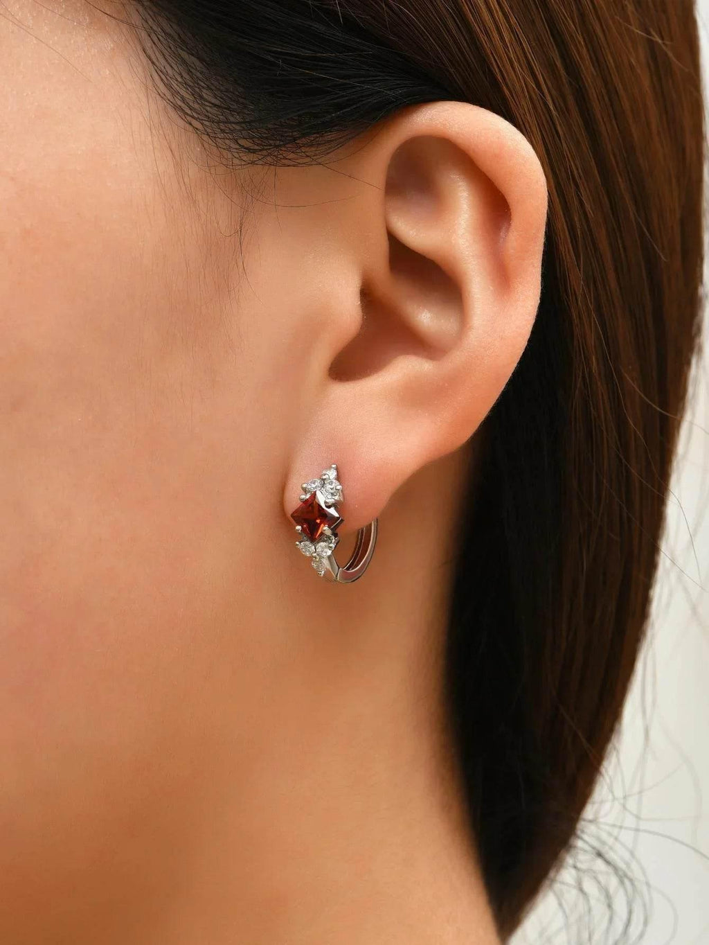 Square Zircon Geometric Earrings – Bold & Elegant - ZA-Zola