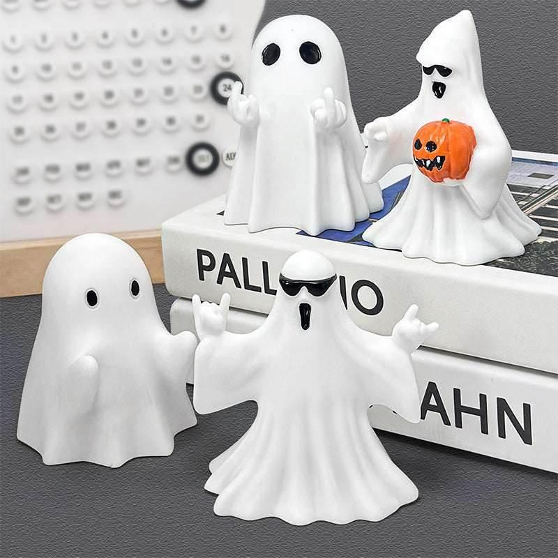 ZA-Zola Halloween Middle Finger Ghost Ornament - ZA-Zola