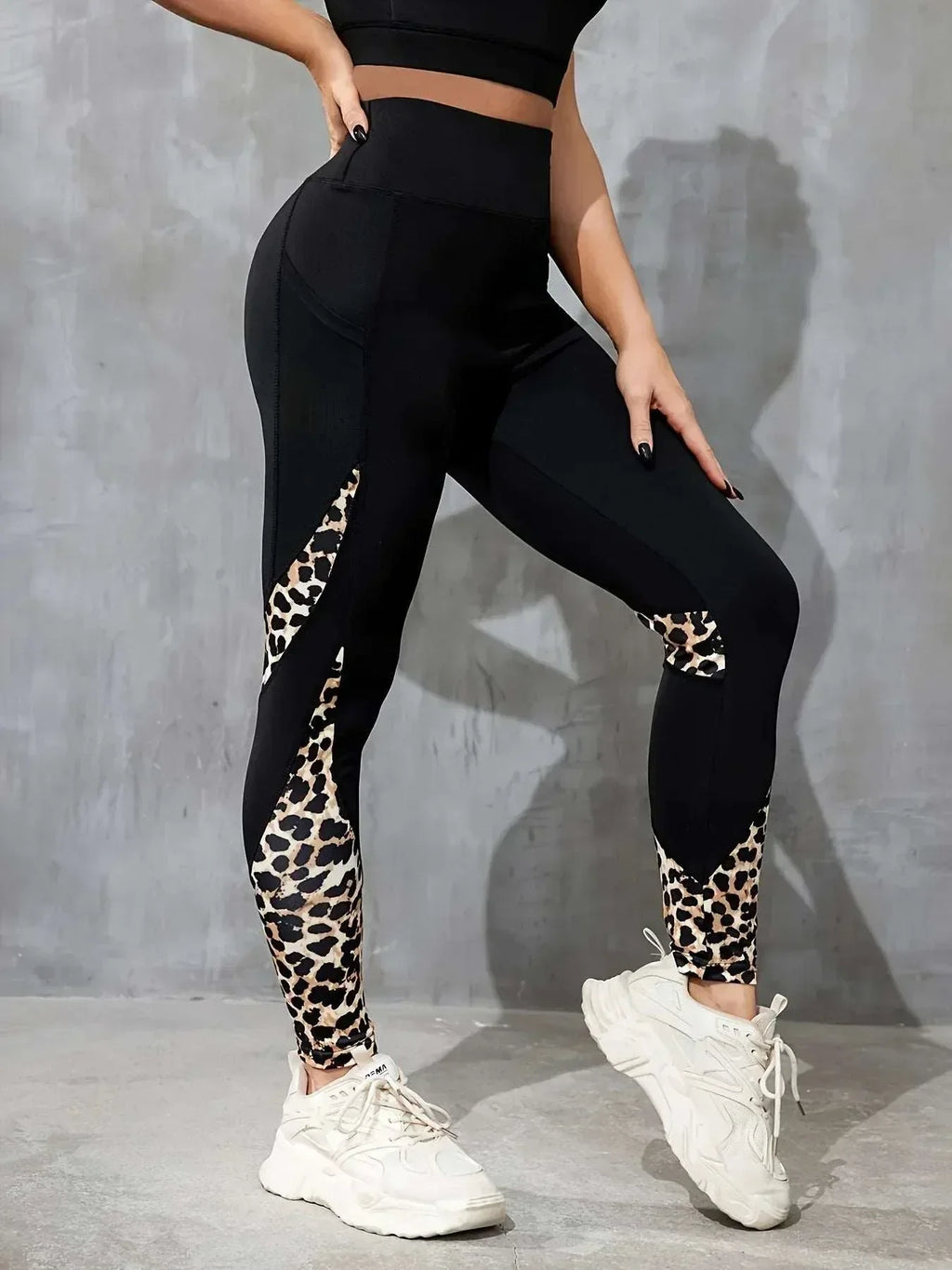 High Waist Color Contrast Yoga Leggings for Women - ZA-Zola