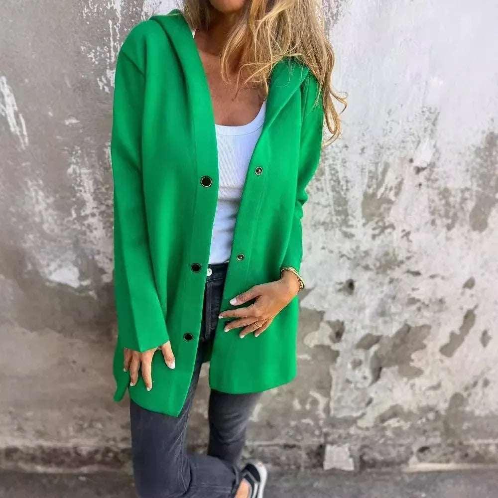 Women Hooded Cardigan Jacket – Casual Loose Fit Coat - ZA-Zola