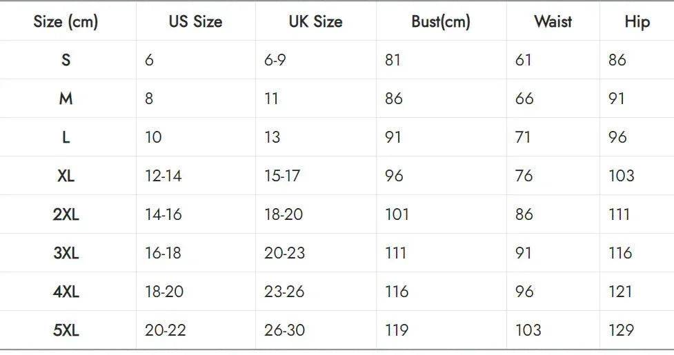 ZA-Zola women's clothing size chart for UK, US, bust, waist, and hip measurements