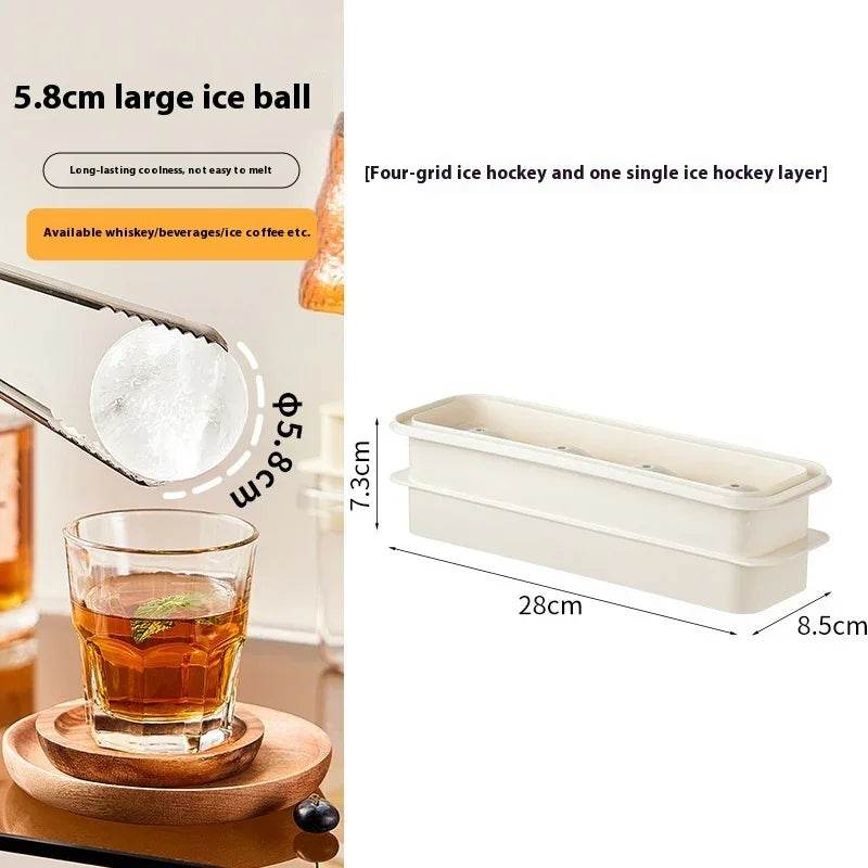 Round Ice Cube Press Tray - Quick Release Molds - ZA-Zola