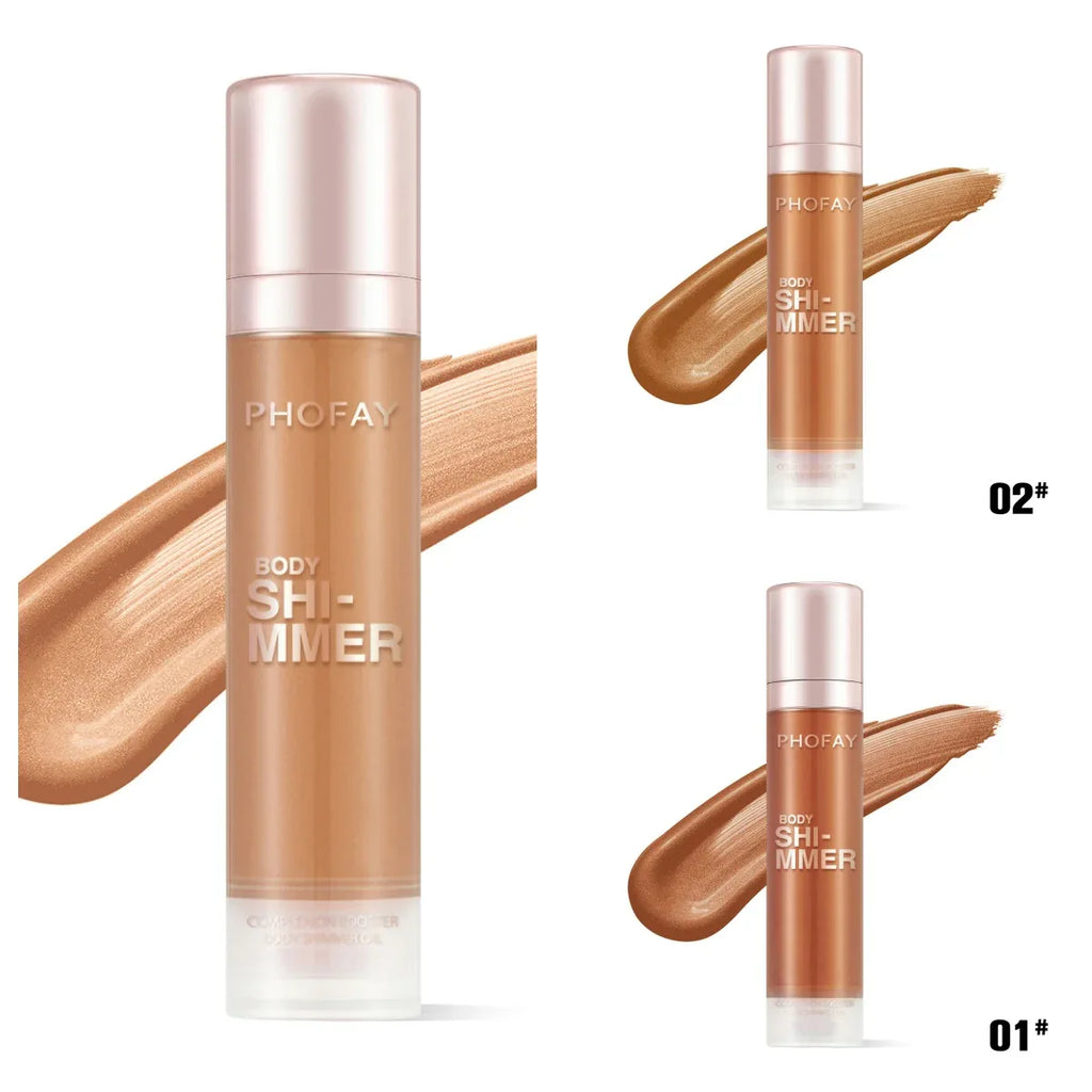 Body Shimmer Oil – Lightweight Silky Shimmer Glow - ZA-Zola