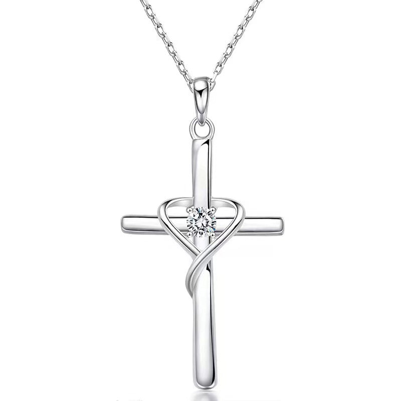 Diamond Cross Necklace for Women | Easter Jewelry