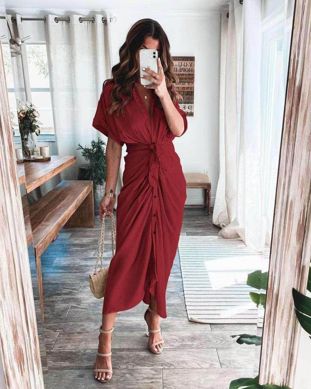 Elegant Swing Maxi Dress – High Waist Formal Look - ZA-Zola