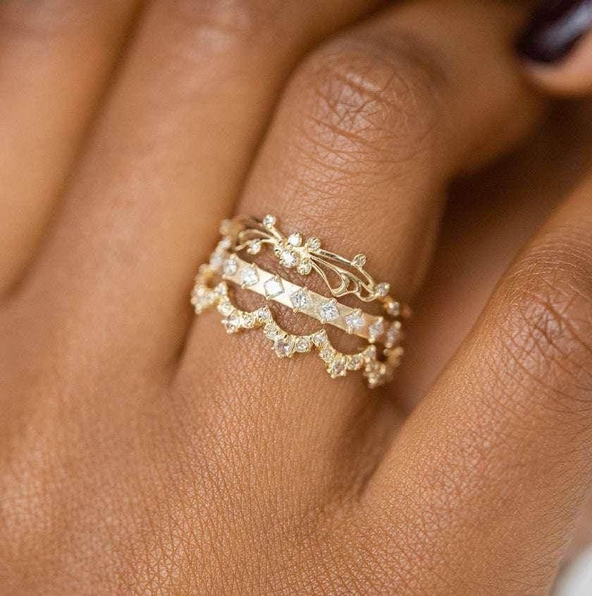 Gold Fashion Ring Set – 3 or 4-Piece for Women - ZA-Zola