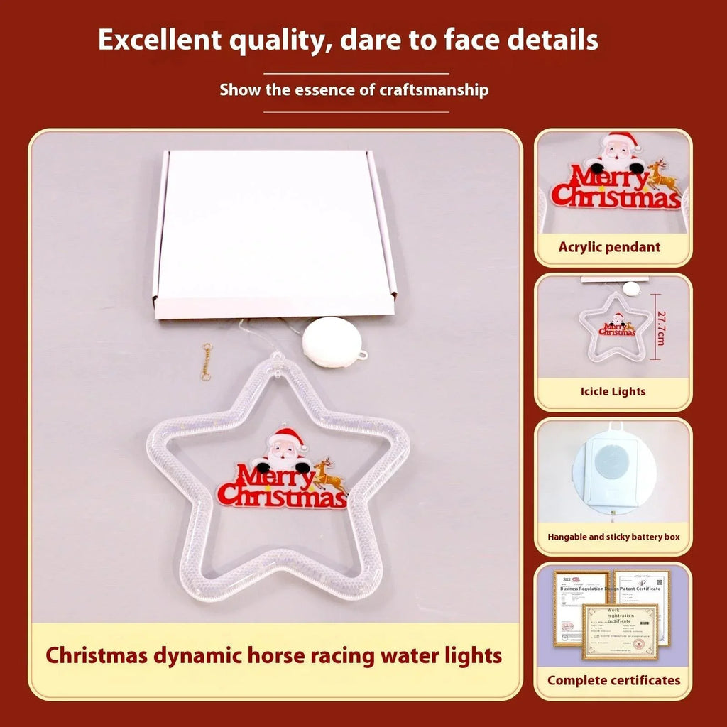 Christmas Pendant Decoration LED Star Light for Window - ZA-Zola