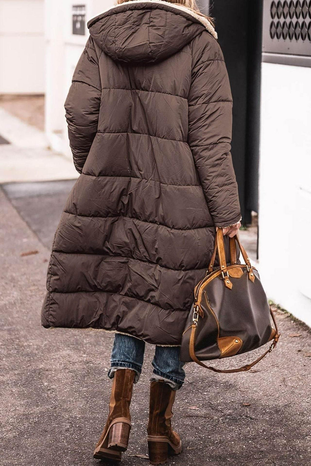 Winter Coat Women | Solid Color Hooded Long Cardigan - ZA-Zola