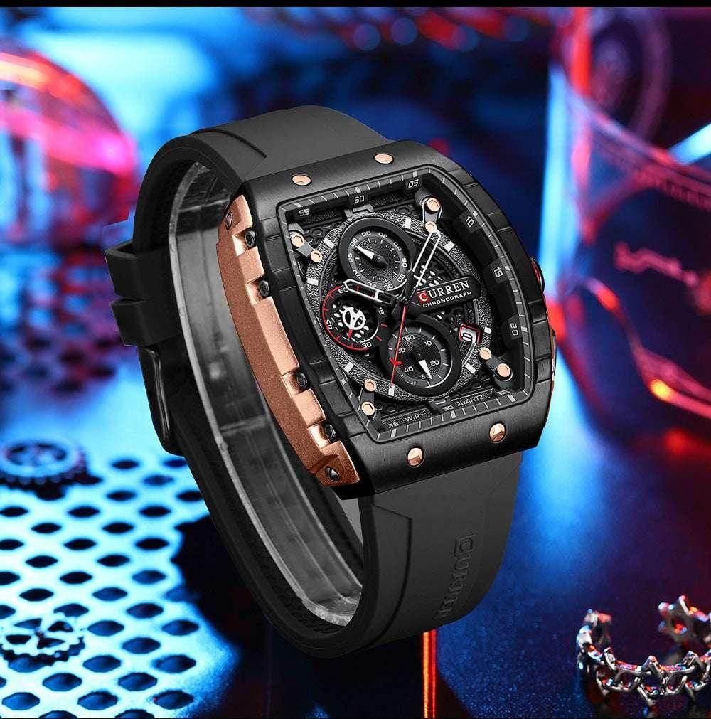 Men's Six-Pin Quartz Sports Watch – Stylish & Durable - ZA-Zola