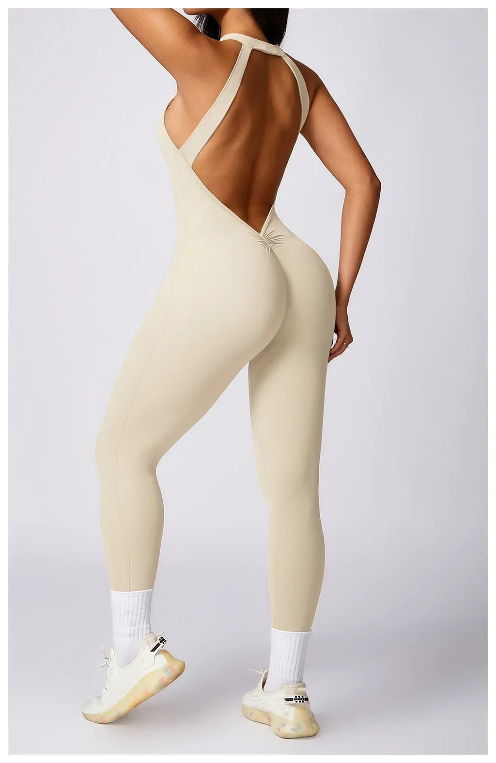 Beauty Back Yoga Jumpsuit for Women – Quick-Drying Sportswear - ZA-Zola