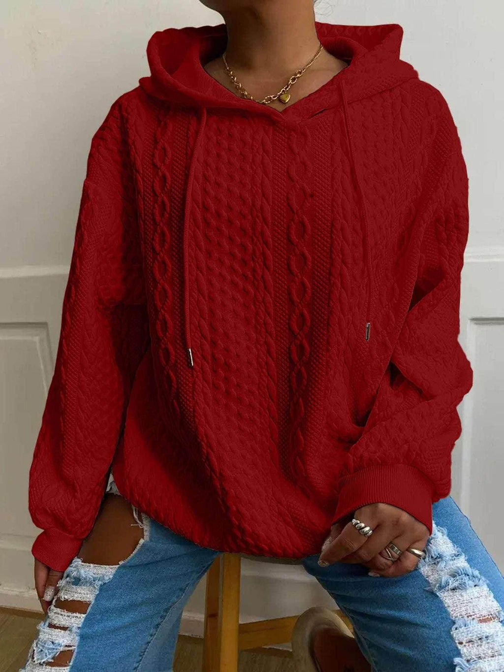 Women's Twist Pocket Hoodie – Casual & Cozy - ZA-Zola