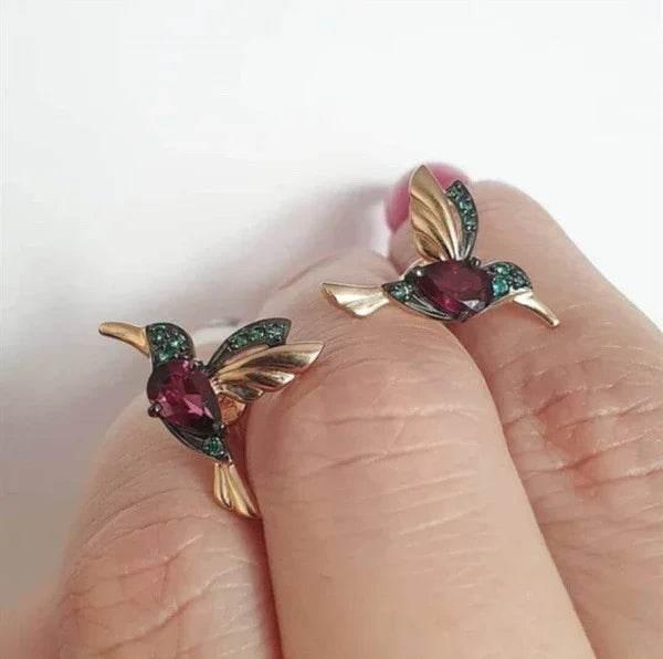 Vintage Bird Earrings – Elegant Animal-Inspired Glam - ZA-Zola