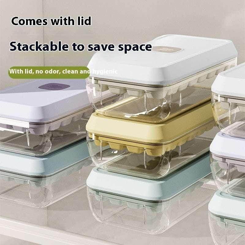 32 Grid Ice Cube Tray with Lid & Shovel – Easy Release - ZA-Zola