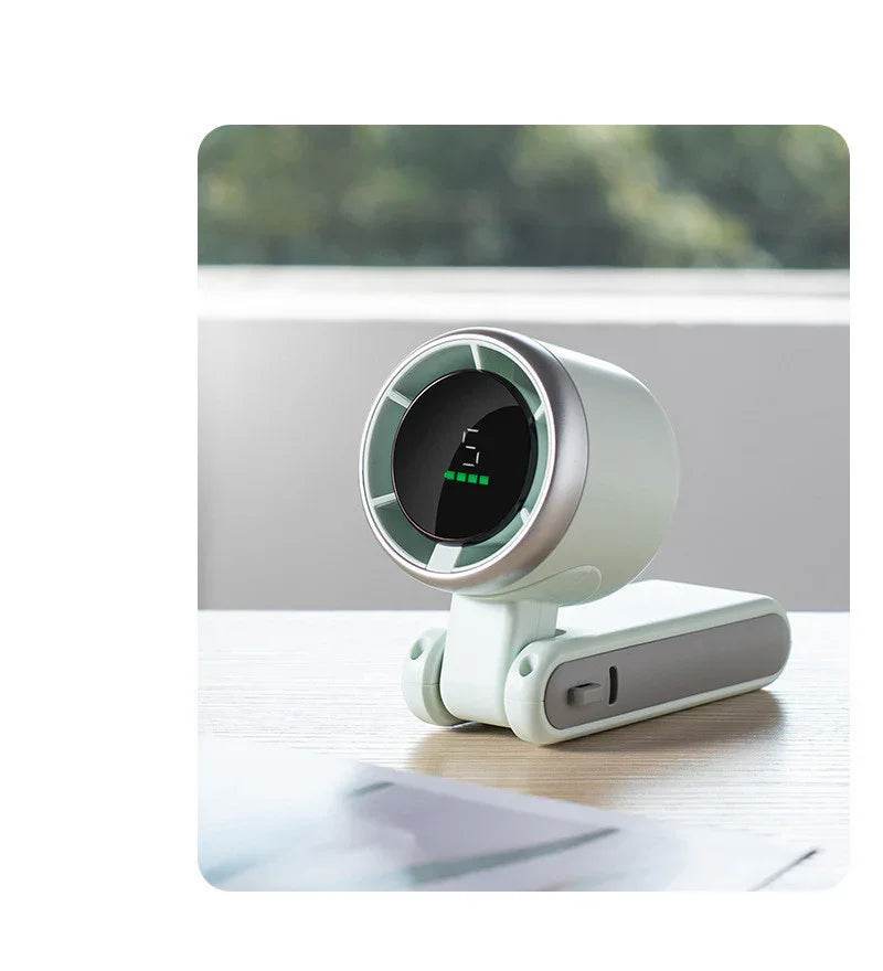 Mini Turbo Folding Fan with Neck & Desk Use - ZA-Zola