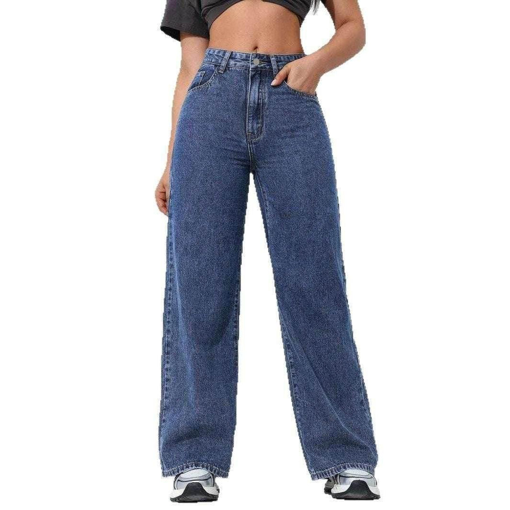 Loose Straight Wide Leg Jeans – Women’s Denim Fit - ZA-Zola