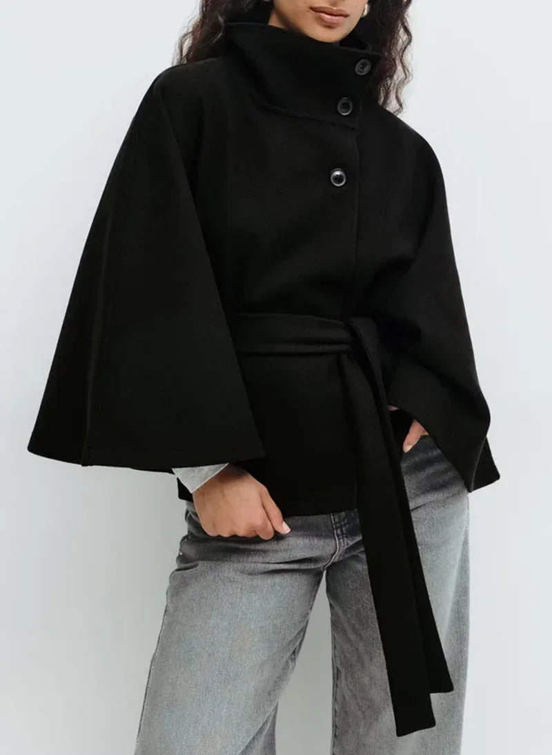 Batwing Sleeve Trench Coat Women Winter Style - ZA-Zola