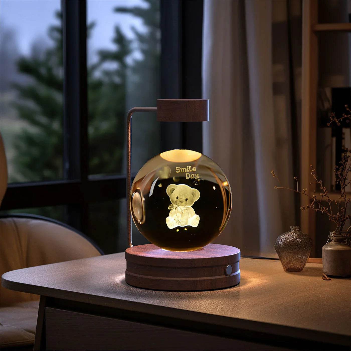 Crystal Ball Cosmic Dinosaur Night Light – USB Powered - ZA-Zola
