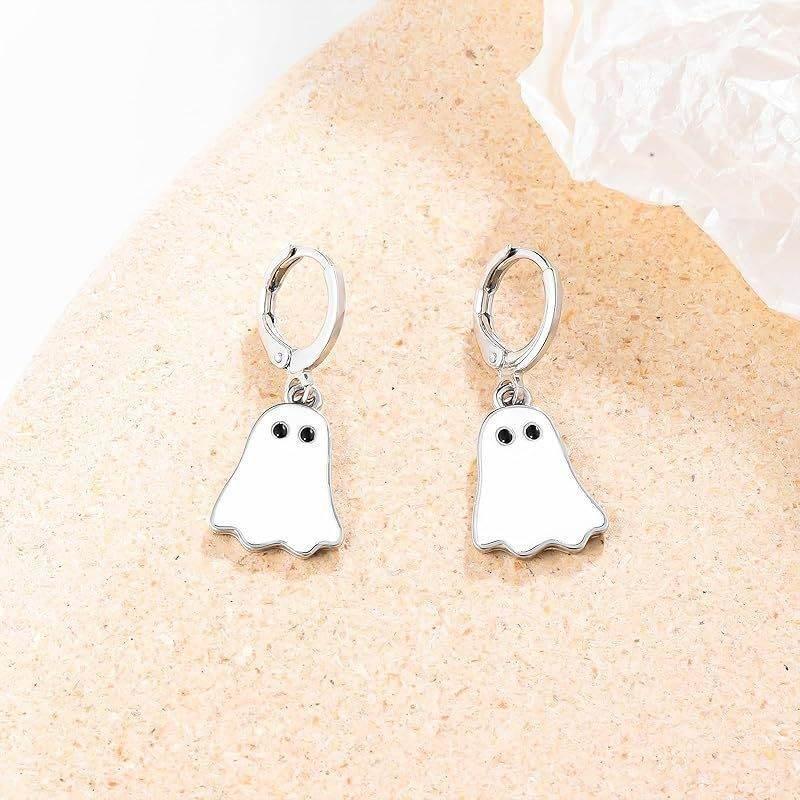 ZA-Zola Halloween Ghost Hoop Earrings Women - ZA-Zola