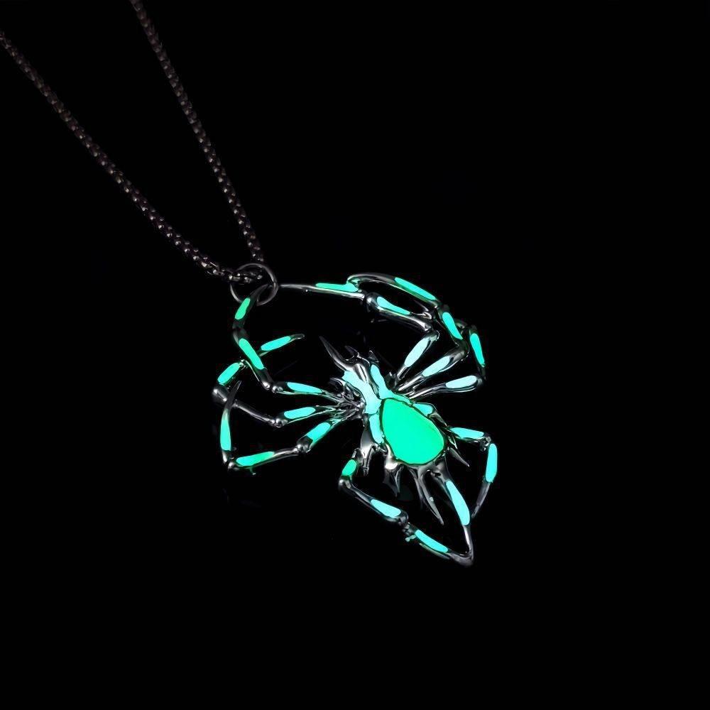 ZA-Zola Halloween Glow Spider Necklace - ZA-Zola