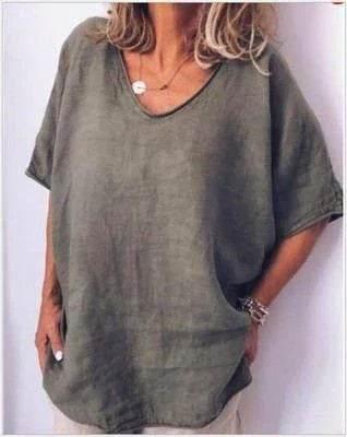Loose Summer T-Shirt for Women | Breathable & Chic - ZA-Zola
