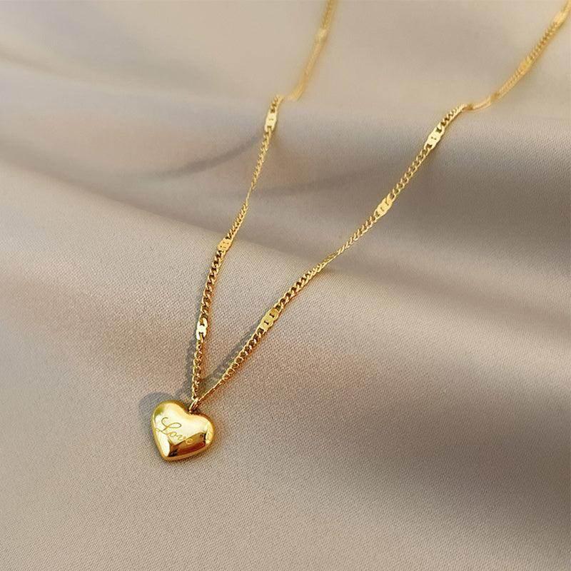 Shop Vintage Love Heart Necklace – Elegant Party Gift - ZA-Zola