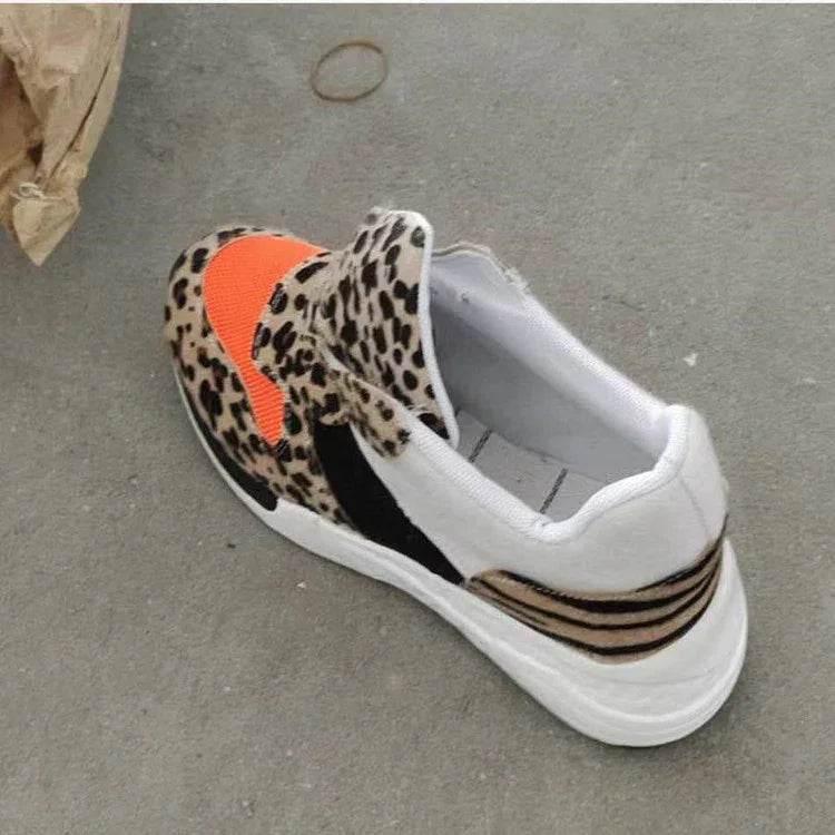 Leopard Print Casual Sneakers | Warm & Lightweight - ZA-Zola