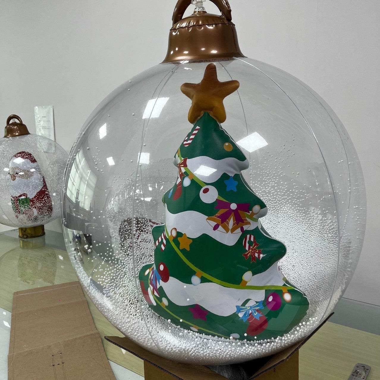 Inflatable Christmas Ball Hanging Crafts 60CM PVC Decor - ZA-Zola